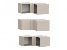 Антресоль (АН50+АН75+планка) Эккервуд (меланж) в Линёво - linyovo.mebel-nsk.ru | фото
