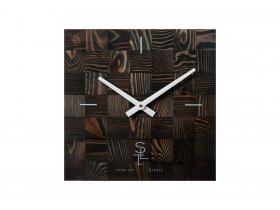 Часы настенные SLT 5195 CHESS BLACK WOOD в Линёво - linyovo.mebel-nsk.ru | фото