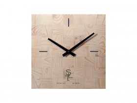 Часы настенные SLT 5196 CHESS WHITE WOOD в Линёво - linyovo.mebel-nsk.ru | фото