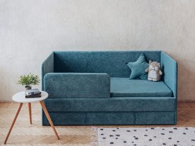 Диван-кровать Happy (бирюзовый) в Линёво - linyovo.mebel-nsk.ru | фото