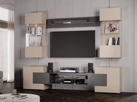 Гостиная Фэнтези (кашемир/графит) в Линёво - linyovo.mebel-nsk.ru | фото