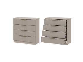 Комод 4 ящика (МДФ) Эккервуд (меланж) в Линёво - linyovo.mebel-nsk.ru | фото