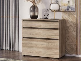 Комод КМ-01 Энигма (венге/дуб каньон) в Линёво - linyovo.mebel-nsk.ru | фото