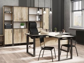 Комплект Гермес лофт (дуб крафт серый) в Линёво - linyovo.mebel-nsk.ru | фото