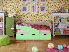 Кровать детская Бабочки 1,8 м в Линёво - linyovo.mebel-nsk.ru | фото