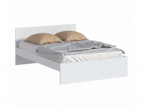 Кровать двуспальная 1,4м Бруклин СБ-3353 (белый) в Линёво - linyovo.mebel-nsk.ru | фото