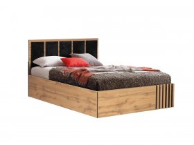 Кровать двуспальная с подъем. мех. 1,6 м Либерти 51.20 в Линёво - linyovo.mebel-nsk.ru | фото