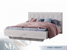 Кровать двуспальная 1,6м Кимберли КР-13 в Линёво - linyovo.mebel-nsk.ru | фото