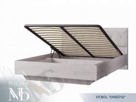 Кровать двуспальная с подъем. мех. 1,6 м  Кимберли КР-13 в Линёво - linyovo.mebel-nsk.ru | фото