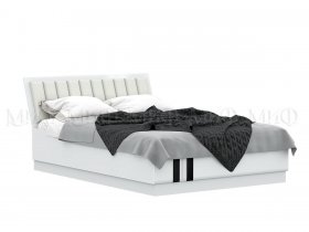 Кровать двуспальная с подъем.мех. 1,6м Магнолия в Линёво - linyovo.mebel-nsk.ru | фото