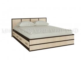 Кровать двуспальная Сакура 1,4 м в Линёво - linyovo.mebel-nsk.ru | фото