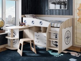 Кровать комбинированная «Немо» в Линёво - linyovo.mebel-nsk.ru | фото