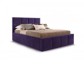 Кровать мягкая 1,6 Октавия стандарт, вар.3 в Линёво - linyovo.mebel-nsk.ru | фото