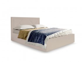 Кровать мягкая 1,6 Сиеста стандарт, вар.2 в Линёво - linyovo.mebel-nsk.ru | фото