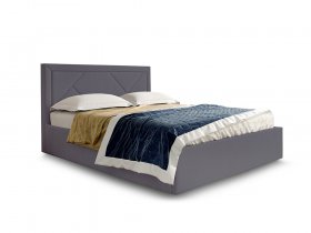 Кровать мягкая 1,6 Сиеста стандарт, вар.3 в Линёво - linyovo.mebel-nsk.ru | фото