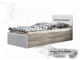 Кровать односпальная Наоми КР-12 в Линёво - linyovo.mebel-nsk.ru | фото
