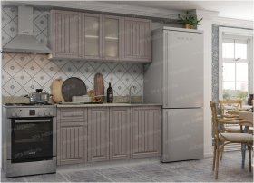 Кухонный гарнитур Хозяюшка 1,5 м (МФ) в Линёво - linyovo.mebel-nsk.ru | фото