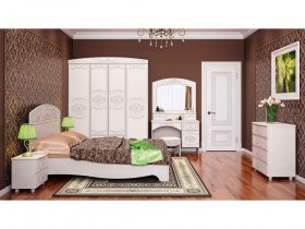 Модульная спальня Каролина в Линёво - linyovo.mebel-nsk.ru | фото