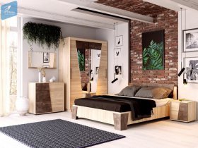 Модульная спальня Санремо в Линёво - linyovo.mebel-nsk.ru | фото