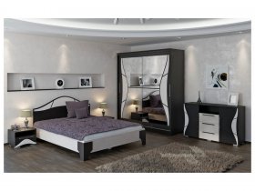 Модульная спальня Верона (Линаура) в Линёво - linyovo.mebel-nsk.ru | фото