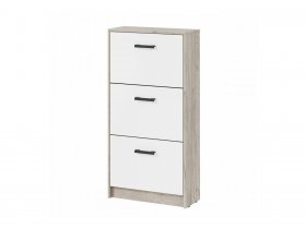 Обувница ОБ-3 Вега (дуб крафт серый/белый) в Линёво - linyovo.mebel-nsk.ru | фото