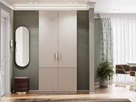 Шкаф двухстворчатый Эккервуд (Нью) (меланж) в Линёво - linyovo.mebel-nsk.ru | фото