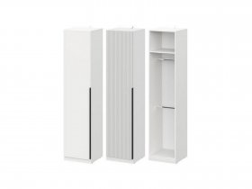 Шкаф ШК-50 Эккервуд (белый) в Линёво - linyovo.mebel-nsk.ru | фото
