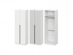 Шкаф ШК-75 Эккервуд (белый) в Линёво - linyovo.mebel-nsk.ru | фото